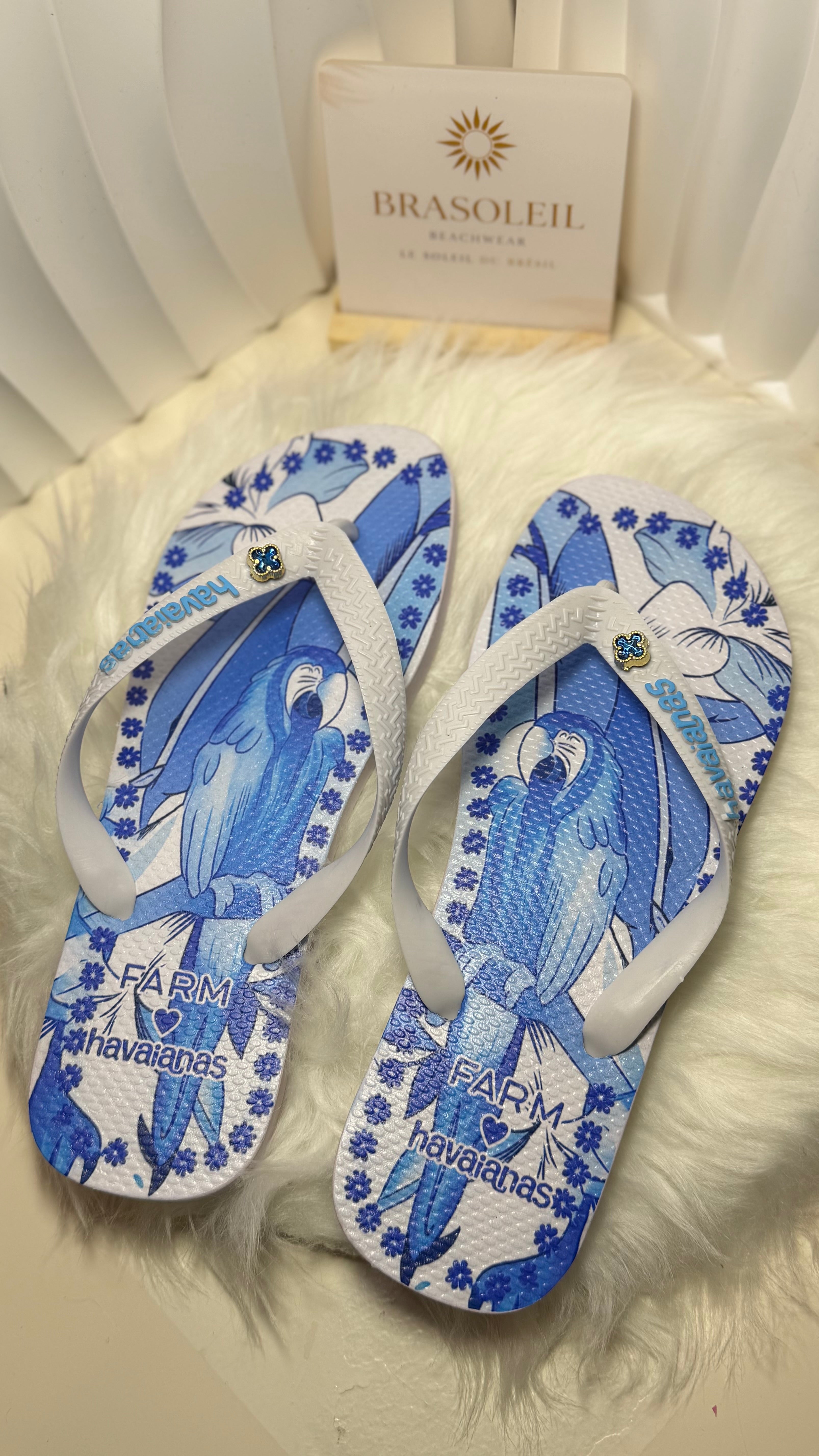 Chinelo tropicale blue