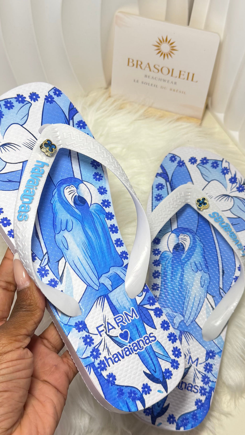 Chinelo tropicale blue